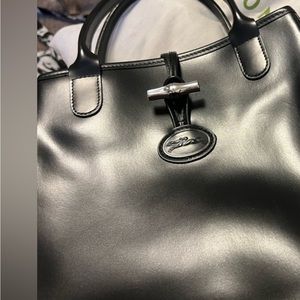 Lonchamp black purse.  Gorgeous expensive brand